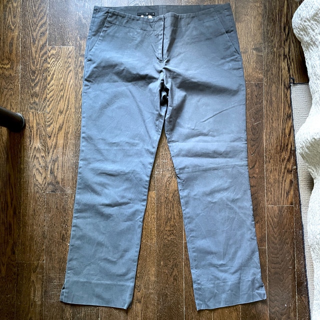 Vintage Teenflo Blue Woman's Chino Pants-Size 12. Made in Canada