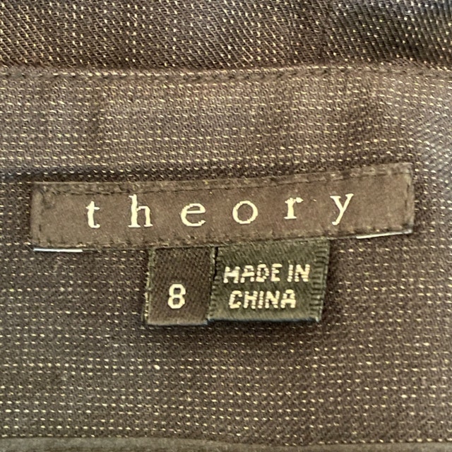 Vintage Theory Short Black Skirt-Slit pockets Wool/Cotton-Sz. 8 - photo 4