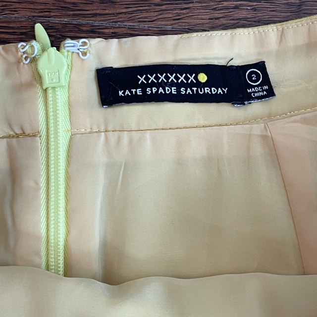 Kate Spade Saturday Yellow Pleated Mini-skirt with pockets-Sz.2 - photo 4