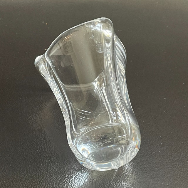 Exquisite Vintage 60s signed Daum France small crystal vase-Rare - photo 4