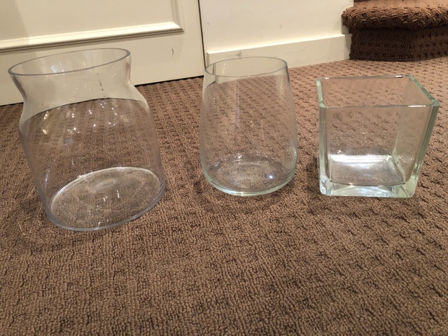 3 Large Glass Vases-Dress up your table! Measurements in Listing - photo 3