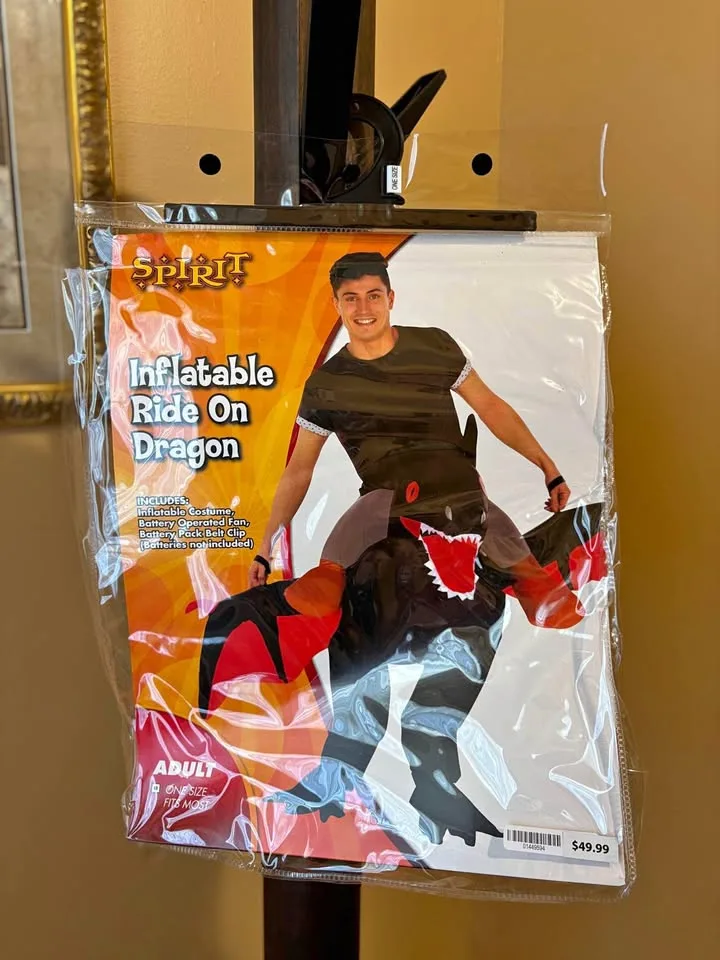 Halloween Inflatable ride on dragon costume -one size adult thumbnail