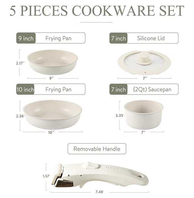 Carote 5-Piece Stackable Cookware Set - photo 2