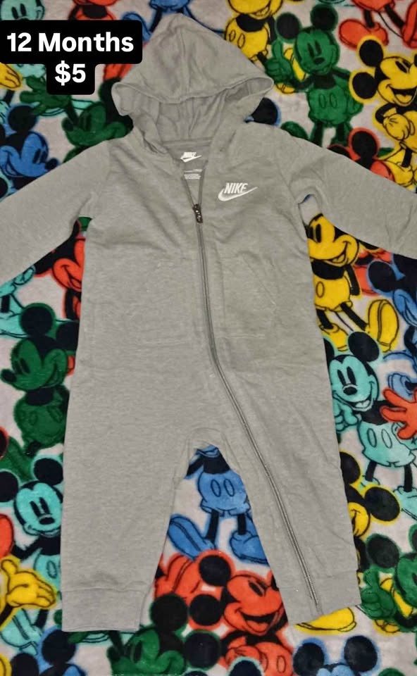 12 Months Zippered One Piece $5
