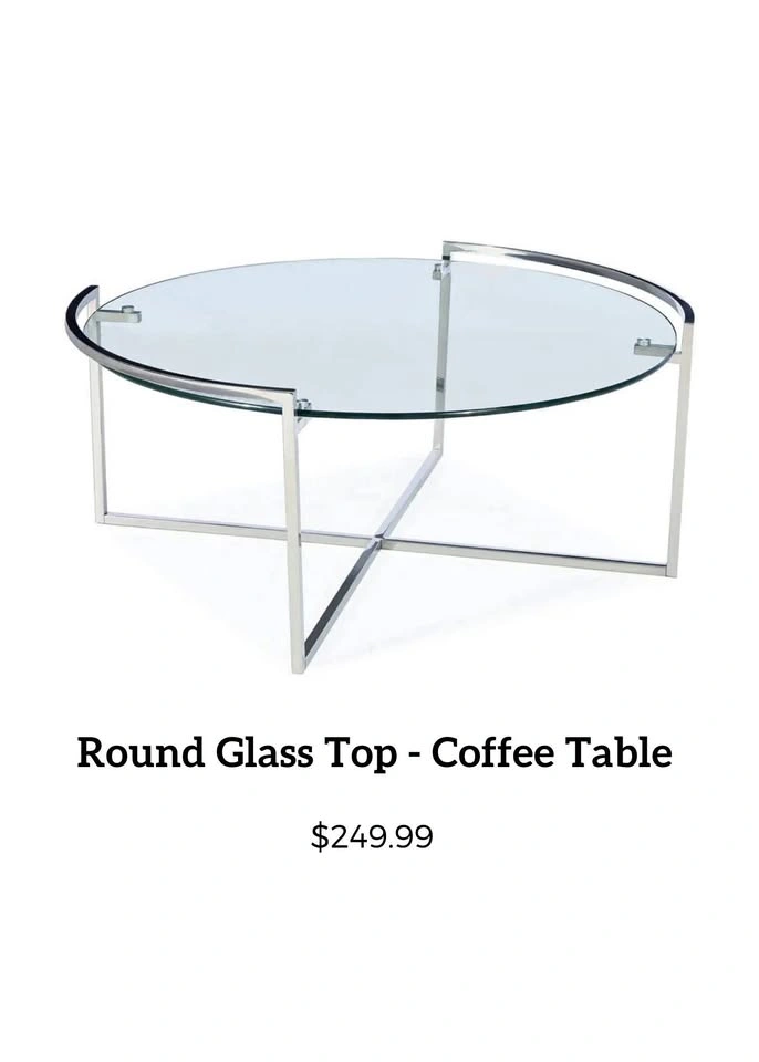 3-Piece Glass Top Table Set