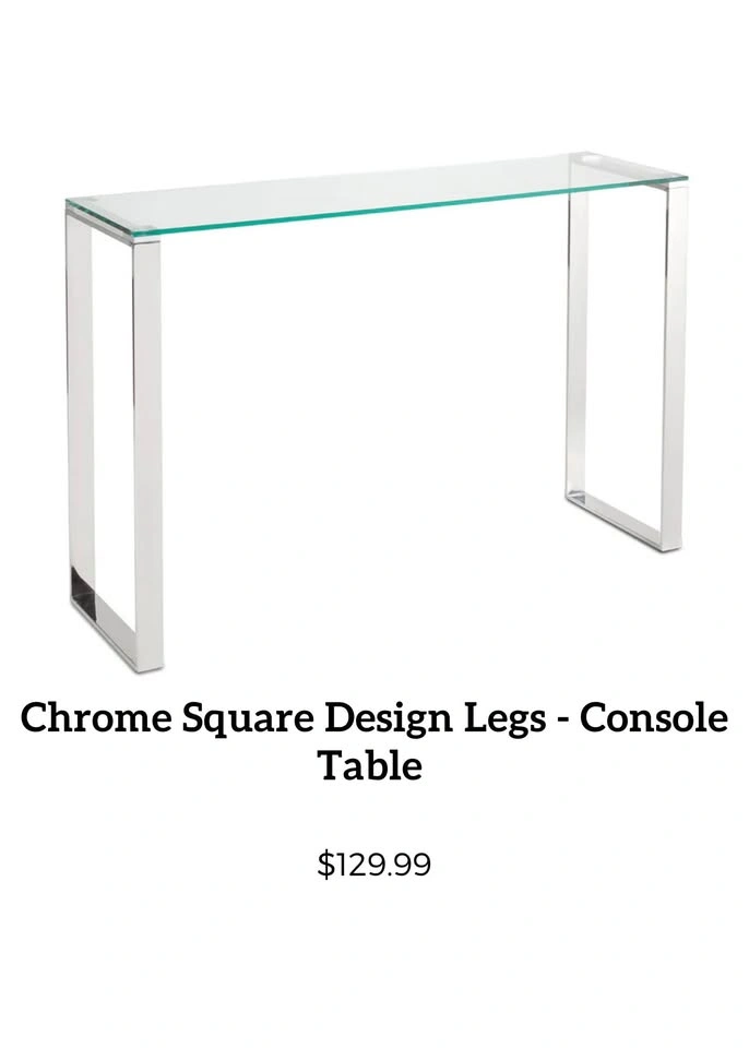 Modern Chrome Square Leg Table Set - photo 3