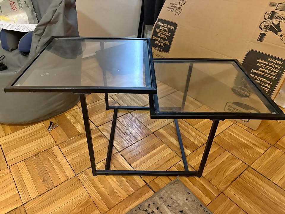 Central Glass Table for Sale — $40