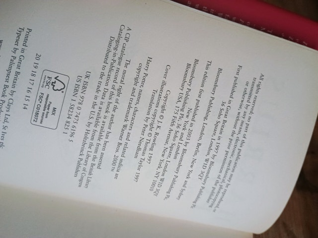 First Edition Harrius Potter - Harry Potter in Latin - photo 3