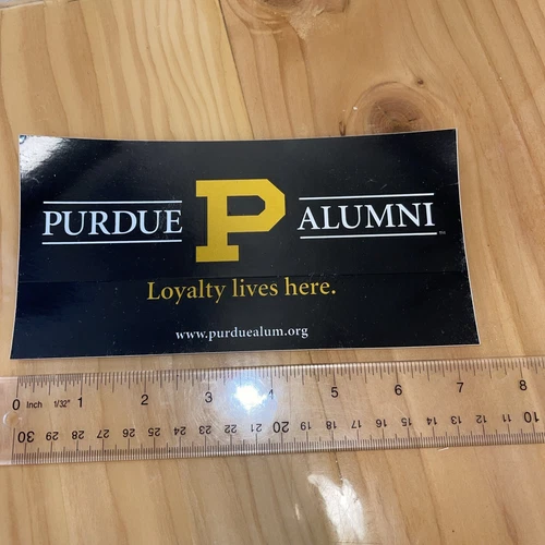 Purdue Alumni Decal Sticker “loyalty Lives Here” 3.75” X 7.5”