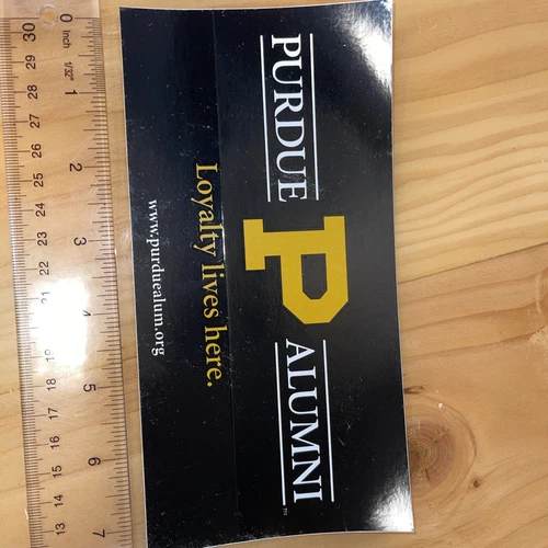 Purdue Alumni Decal Sticker “loyalty Lives Here” 3.75” X 7.5” - photo 2