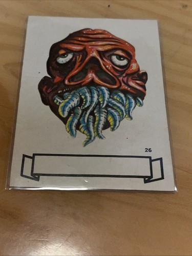 UGLY MONSTER STICKERS - Topps 1966 U.S.A. vintage #26