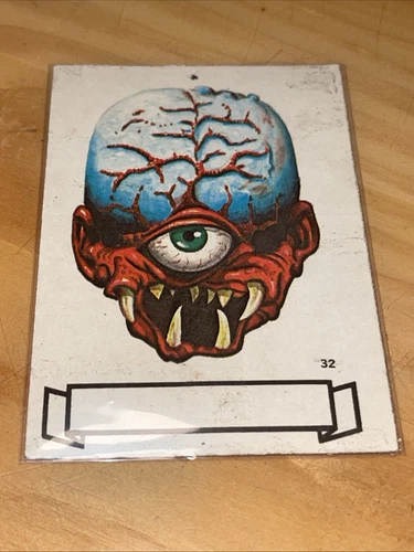 UGLY MONSTER STICKERS - Topps 1966 U.S.A. vintage #32