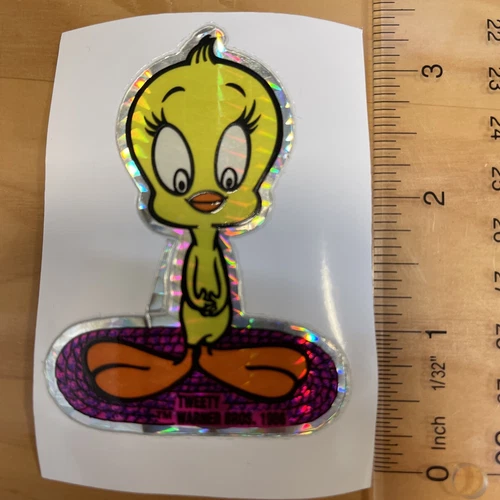 Vintage Stickers 80s LOONEY TUNES TWEETY BIRD VTG 1986
