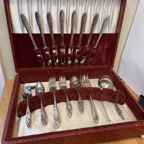 Antique 54 Piece Silverware Set