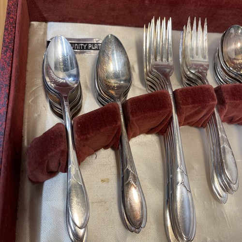 Antique 54 Piece Silverware Set - photo 2