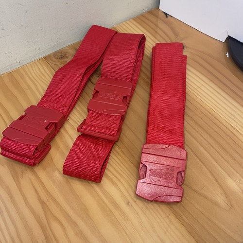 Lot Of 3 American Tourister Luggage strap Red 2" x 73"