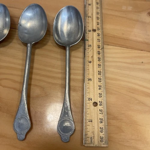 (3) PEWTER OSV OLD STURBRIDGE VILLAGE GR SPOON REPRO 3X - photo 2