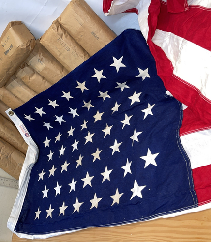 Vintage (1) NEW 49 STAR ANNIN, DEFIANCE AMERICAN FLAGS 3X5
