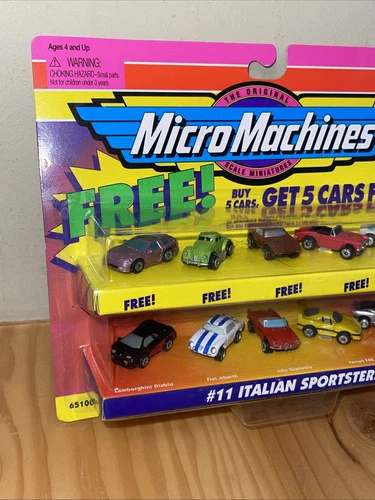Micro Machines, #11 ITALIAN SPORTSTERS W/5 Bonus Cars - photo 2