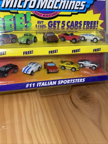 Micro Machines, #11 ITALIAN SPORTSTERS W/5 Bonus Cars - photo 3