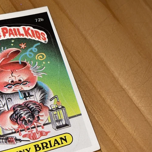 1985 Topps Garbage Pail Kids GPK Series 2 # 72b Brainy Brian - photo 3