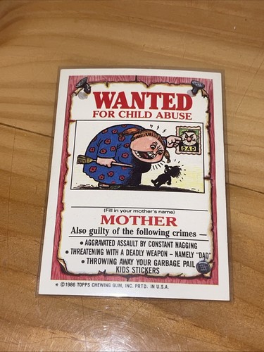 1986 Topps Garbage Pail Kids GPK Series 3 # 97b Keith - photo 2