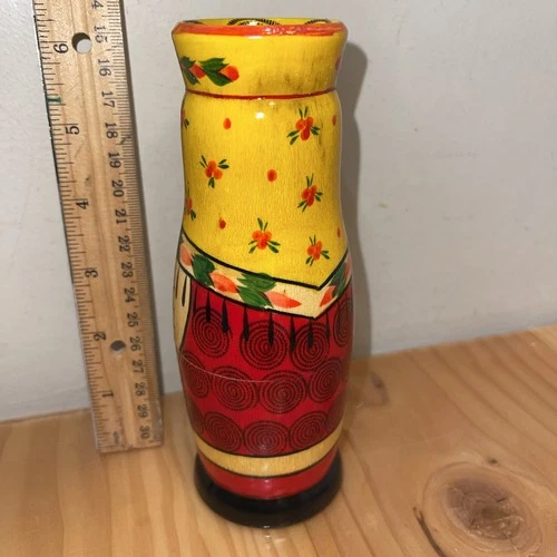 Vintage Rodnik Russian Lady Vodka Bottle Holder 6” - photo 3