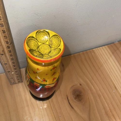 Vintage Rodnik Russian Lady Vodka Bottle Holder 6” - photo 4