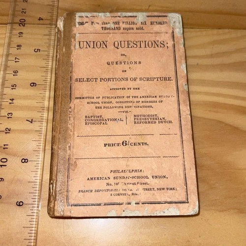 Union Questions Scripture Old & New Testaments 1834