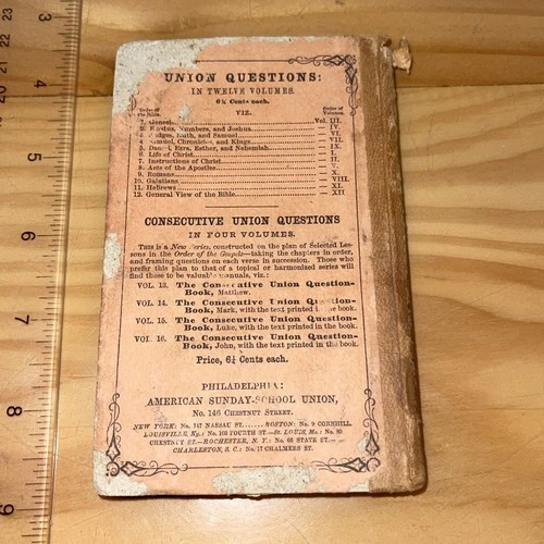 Union Questions Scripture Old & New Testaments 1834 - photo 2
