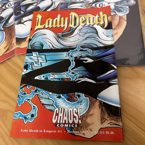 (5) Lady Death Lingerie #1 Chaos Comics LOT OF 5 - photo 2