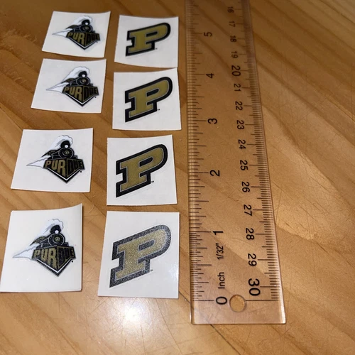 Purdue University BOILERMAKERS 8/pk NCAA Logo Scrapbook Stickers - photo 2