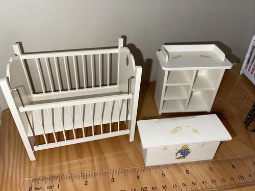 Vintage Dollhouse Miniatures Nursery Furniture - photo 2