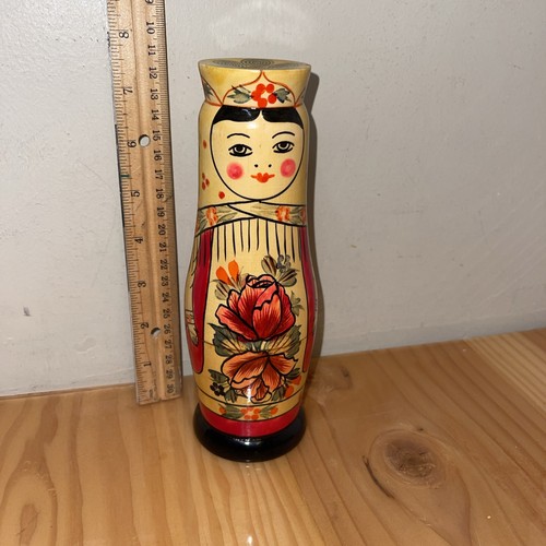 Vintage Russian Matryoshka Vodka bottle Holder