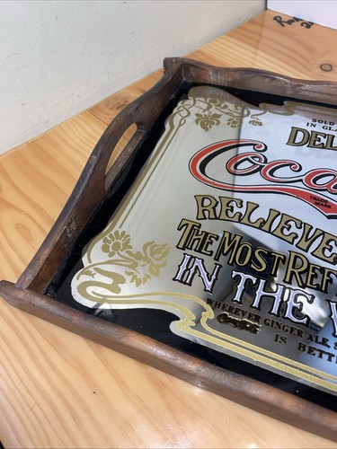 Coca~Cola Relieves Fatigue Mirror Tray Sign - photo 3