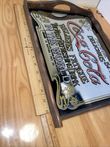 Coca~Cola Relieves Fatigue Mirror Tray Sign - photo 5