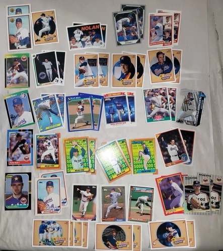 Large Lot of 55 Nolan Ryan Baseball Cards