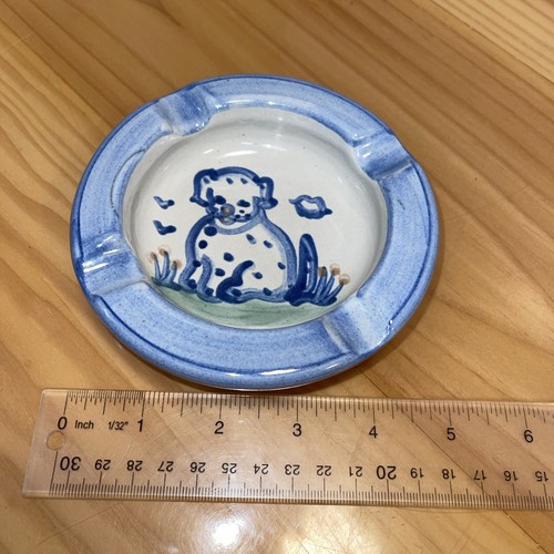 M.A. Hadley Pottery Ashtray Dog