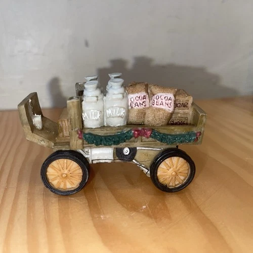 Hershey's Holiday Village “Delivery Cart” 2 Pc. 2001 Damaged - photo 2