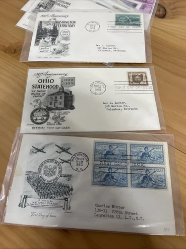 Lot Of 11 US Stamps FDC #1017, 18, 19, 20, 21, 23, 24, 25, 25, 2 - photo 2