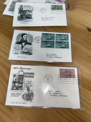 Lot Of 11 US Stamps FDC #1017, 18, 19, 20, 21, 23, 24, 25, 25, 2 - photo 4