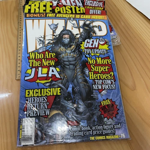Wizard Comic Magazine #76 Sealed (Dec. 1997) With Inserts