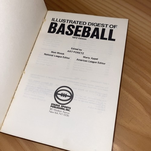 Illustrated Digest Of Baseball 1972 Edition - photo 4
