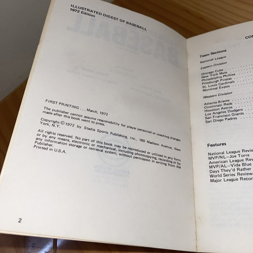 Illustrated Digest Of Baseball 1972 Edition - photo 5