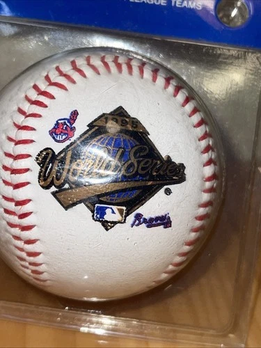 1995 MLB Cleveland Indians World Series Baseball New - photo 2
