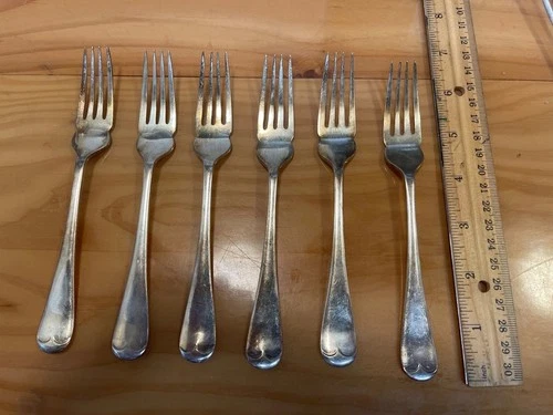 Antique Silver Plate Fork Set