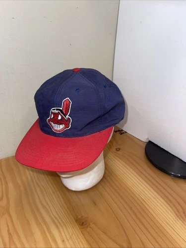 Vintage Cleveland Indians Logo 7 Hat Snapback Two Tone
