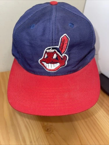 Vintage Cleveland Indians Logo 7 Hat Snapback Two Tone - photo 5