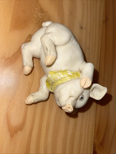 Vintage Cute Little Piggy Figurine With Bandana - photo 2