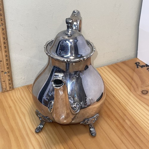 Webster Wilcox Silver Plated Tea Pot Victorian - photo 3